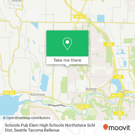 Schools Pub Elem High Schools Northshore Schl Dist map