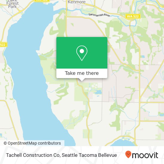 Tachell Construction Co map