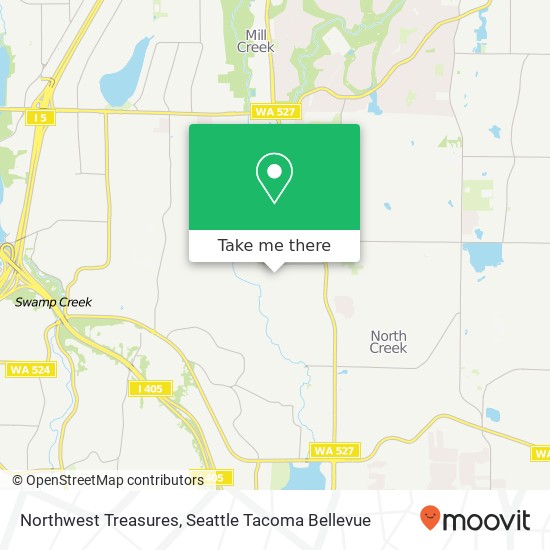 Northwest Treasures map