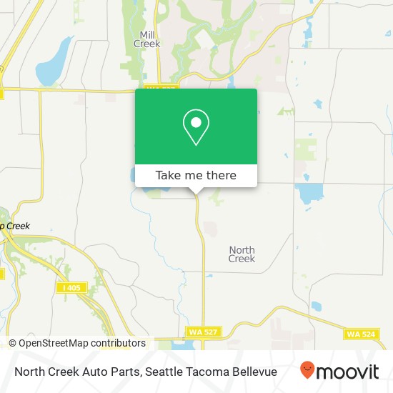 North Creek Auto Parts map