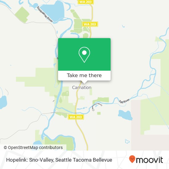 Mapa de Hopelink: Sno-Valley