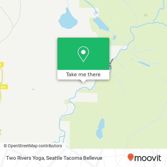 Two Rivers Yoga map