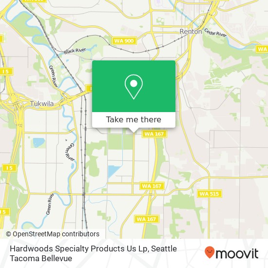 Hardwoods Specialty Products Us Lp map