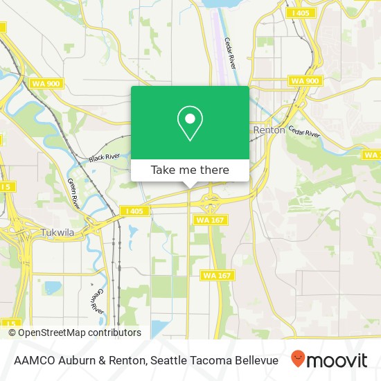 AAMCO Auburn & Renton map