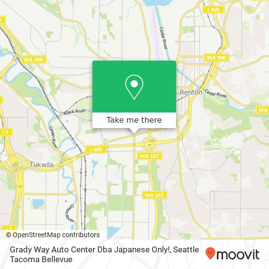 Grady Way Auto Center Dba Japanese Only! map