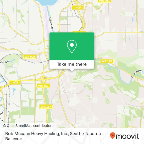 Bob Mccann Heavy Hauling, Inc. map