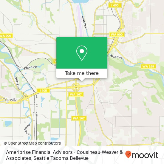Mapa de Ameriprise Financial Advisors - Cousineau-Weaver & Associates