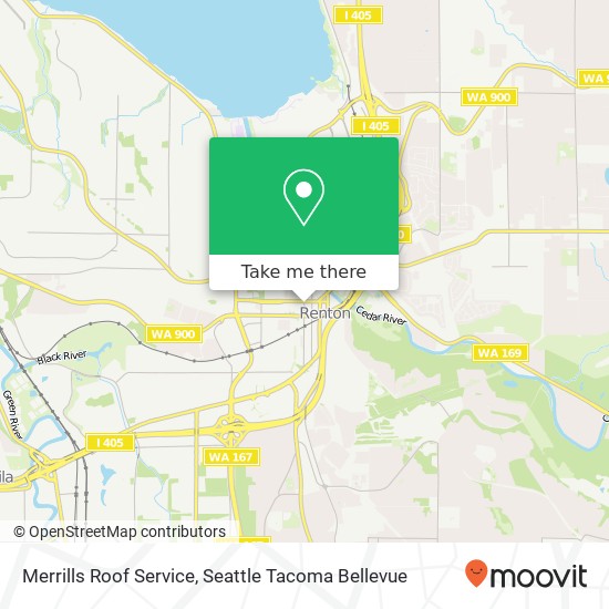 Merrills Roof Service map