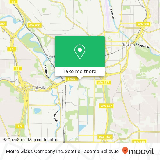 Metro Glass Company Inc map