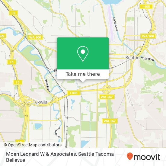 Moen Leonard W & Associates map