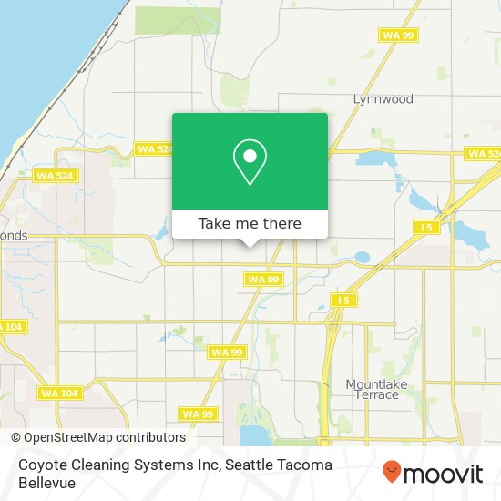 Mapa de Coyote Cleaning Systems Inc