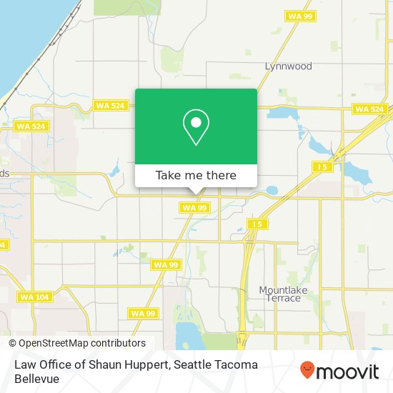 Mapa de Law Office of Shaun Huppert