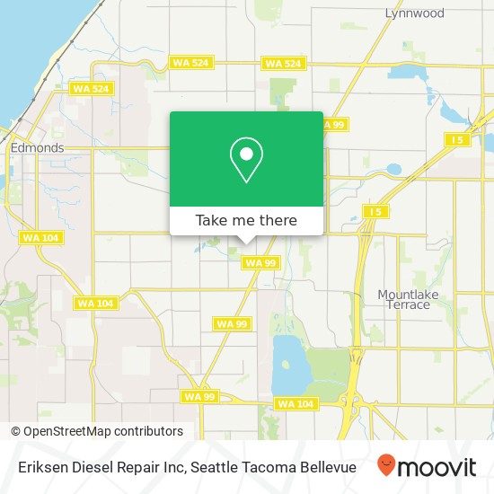 Eriksen Diesel Repair Inc map