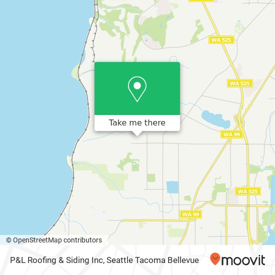 P&L Roofing & Siding Inc map