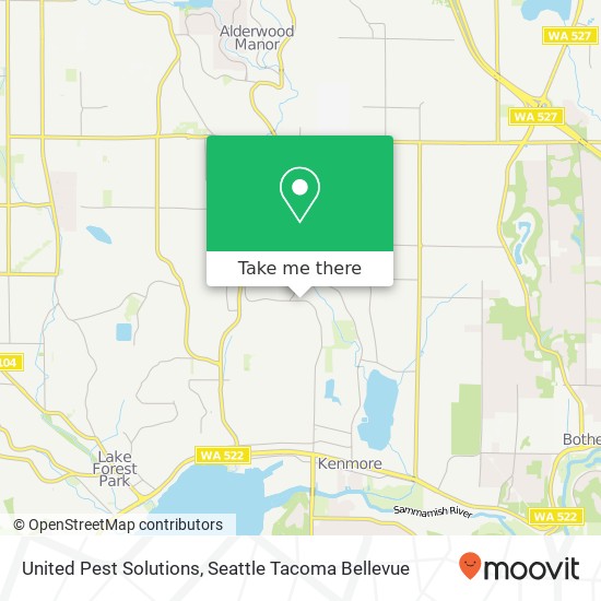 United Pest Solutions map