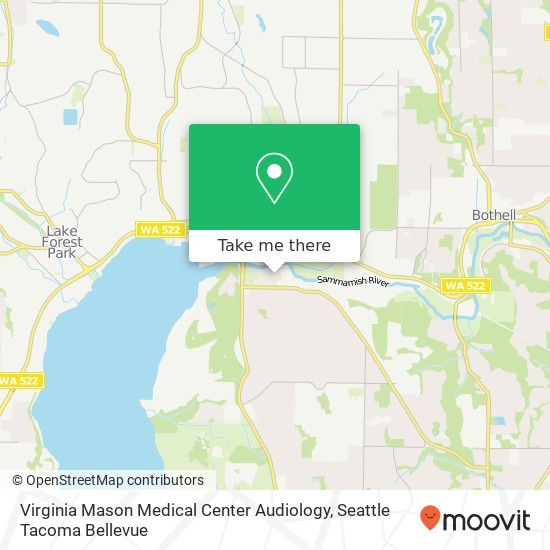 Virginia Mason Medical Center Audiology map