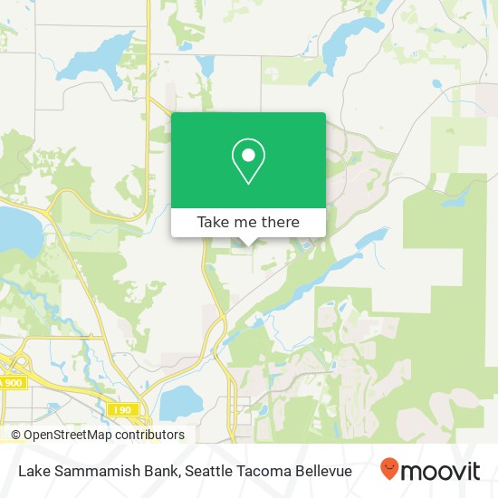 Lake Sammamish Bank map