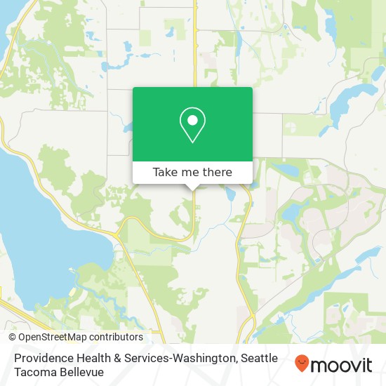 Mapa de Providence Health & Services-Washington