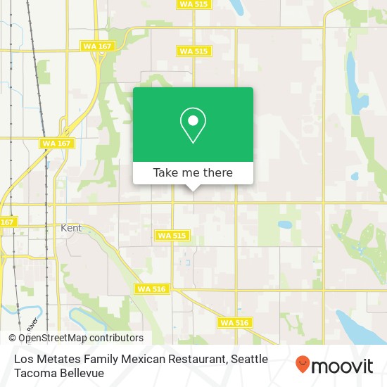 Mapa de Los Metates Family Mexican Restaurant