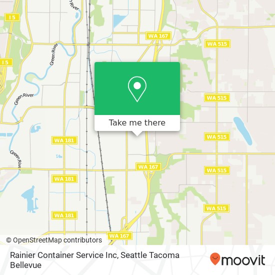 Mapa de Rainier Container Service Inc