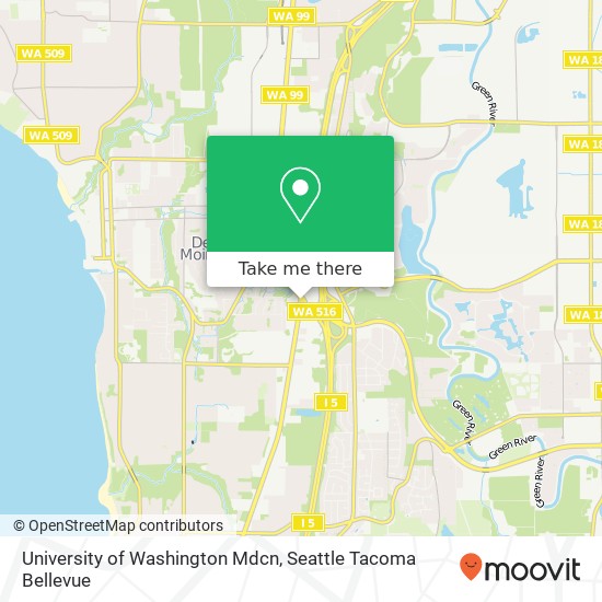 Mapa de University of Washington Mdcn