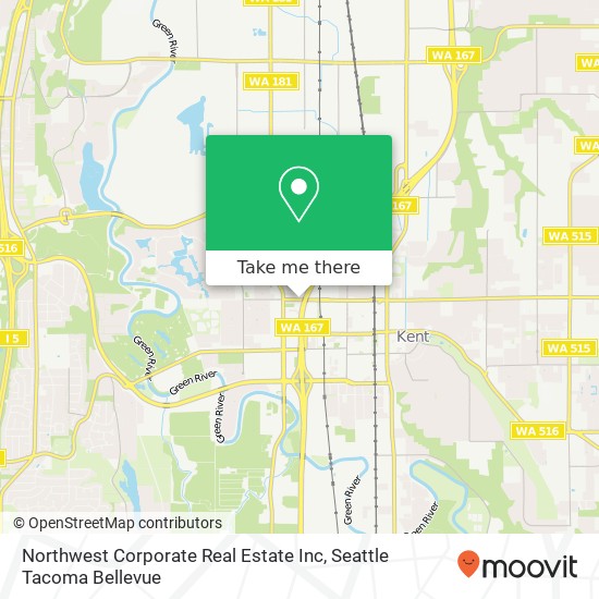 Northwest Corporate Real Estate Inc map