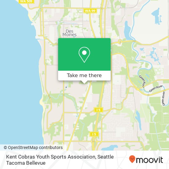 Mapa de Kent Cobras Youth Sports Association
