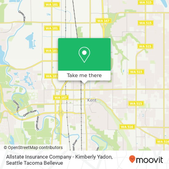 Mapa de Allstate Insurance Company - Kimberly Yadon