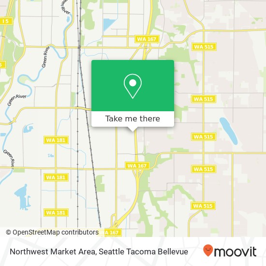 Northwest Market Area map