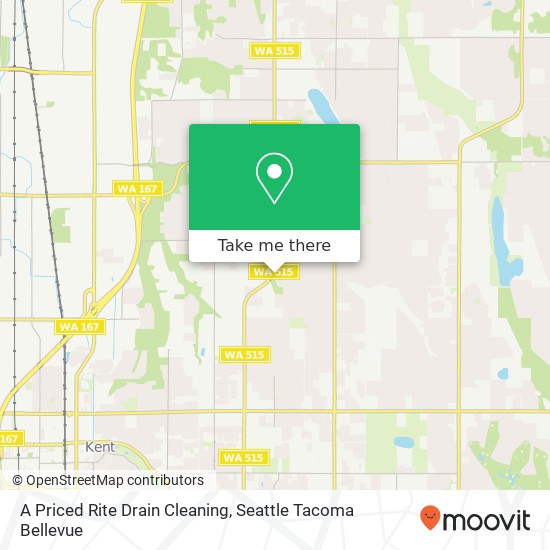 A Priced Rite Drain Cleaning map