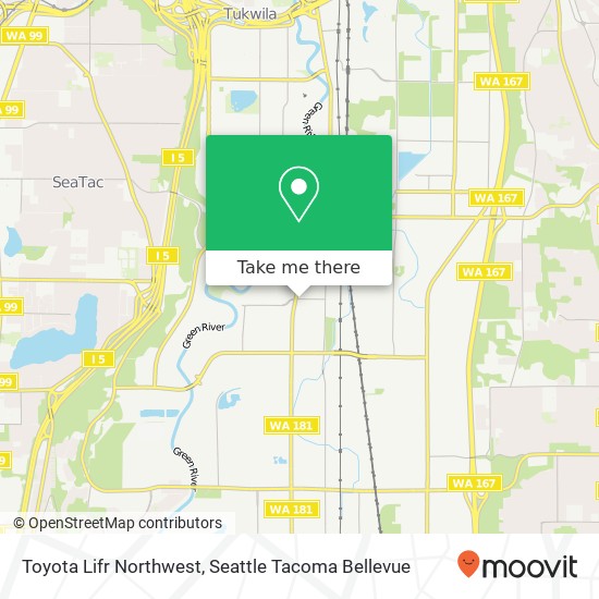 Toyota Lifr Northwest map