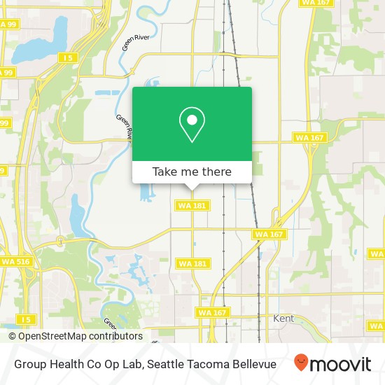 Mapa de Group Health Co Op Lab