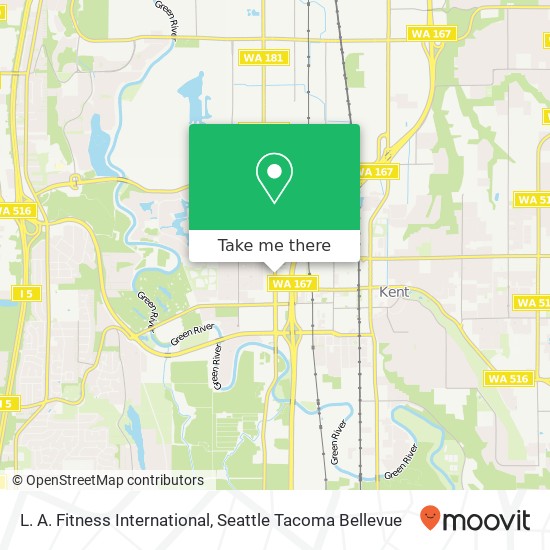 Mapa de L. A. Fitness International