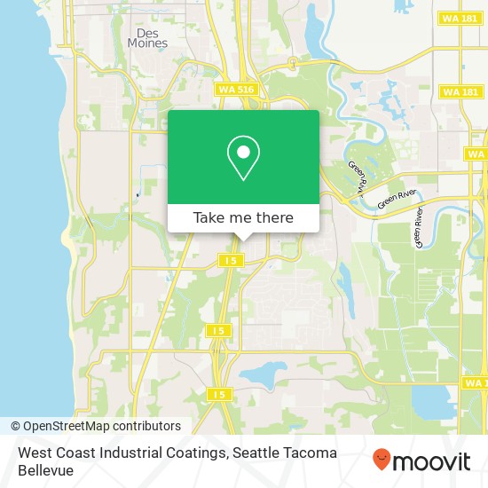 Mapa de West Coast Industrial Coatings