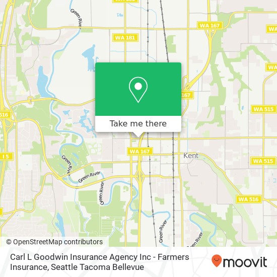 Mapa de Carl L Goodwin Insurance Agency Inc - Farmers Insurance