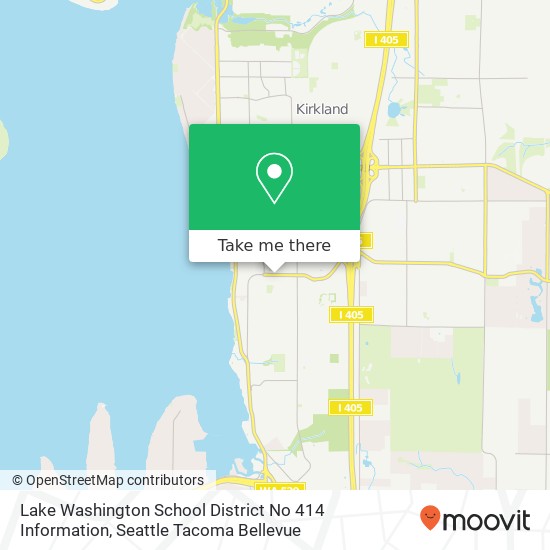 Lake Washington School District No 414 Information map