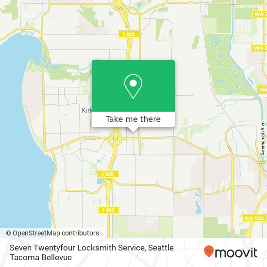 Seven Twentyfour Locksmith Service map