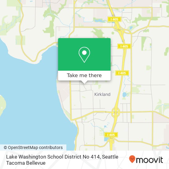 Lake Washington School District No 414 map
