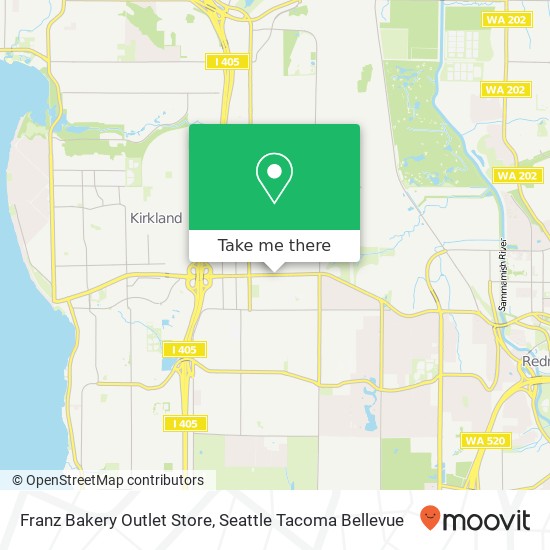 Franz Bakery Outlet Store map