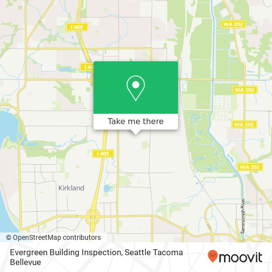 Mapa de Evergreen Building Inspection