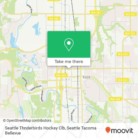 Seattle Thnderbirds Hockey Clb map