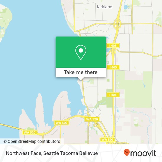 Northwest Face map