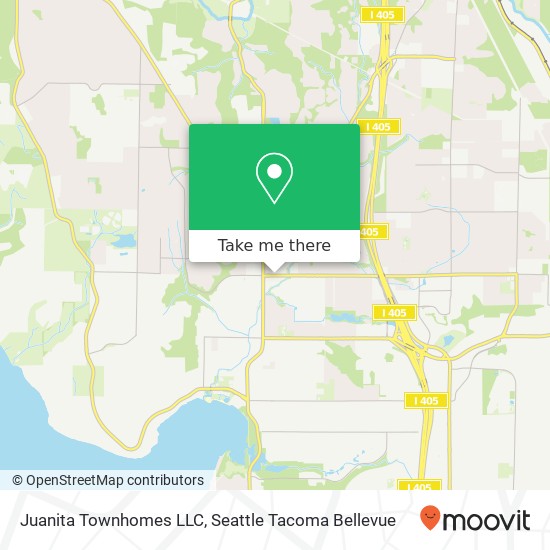 Mapa de Juanita Townhomes LLC
