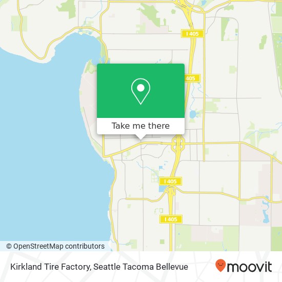 Kirkland Tire Factory map