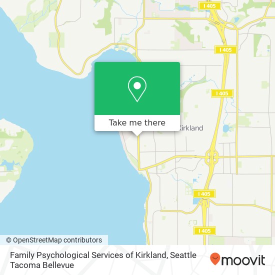 Family Psychological Services of Kirkland map