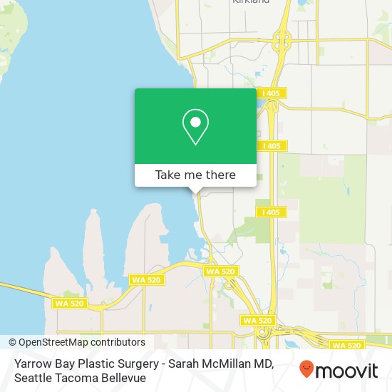 Yarrow Bay Plastic Surgery - Sarah McMillan MD map