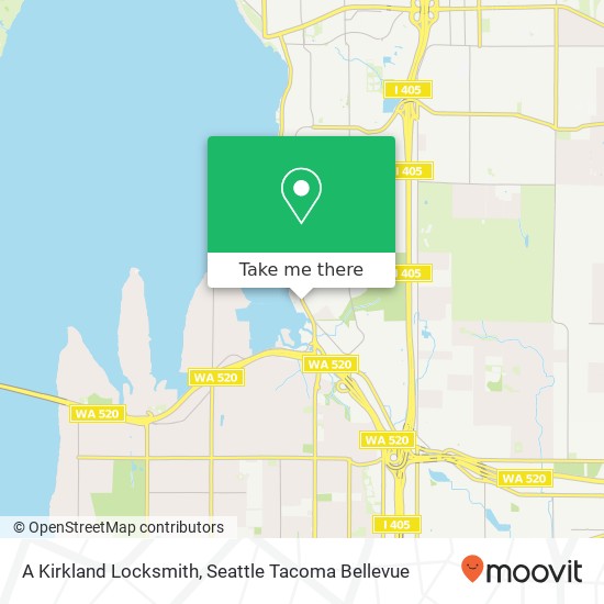 Mapa de A Kirkland Locksmith