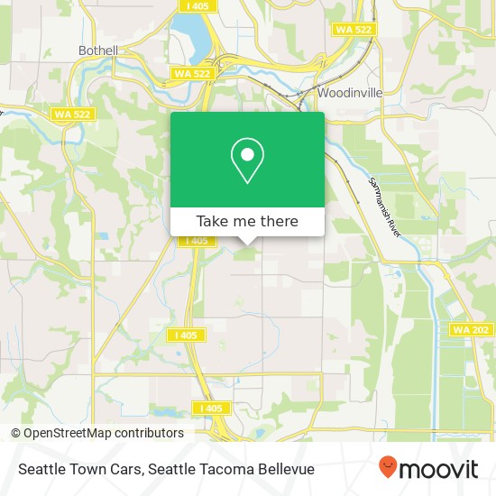 Seattle Town Cars map