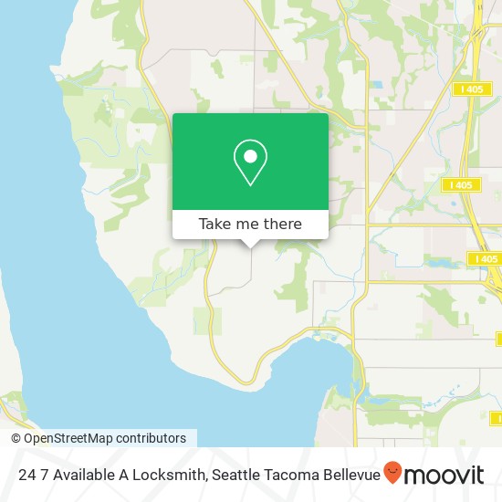 24 7 Available A Locksmith map