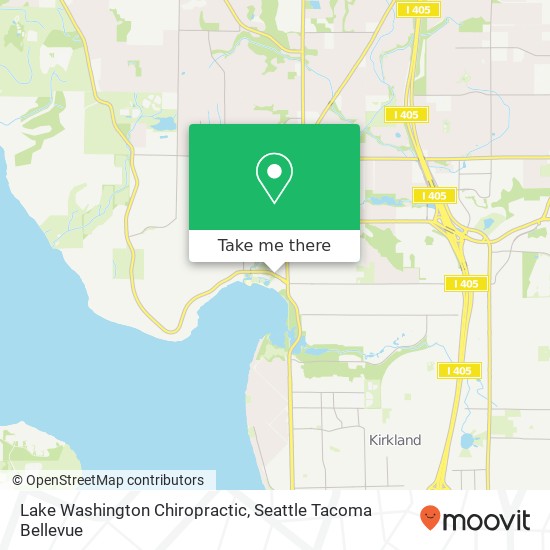 Lake Washington Chiropractic map